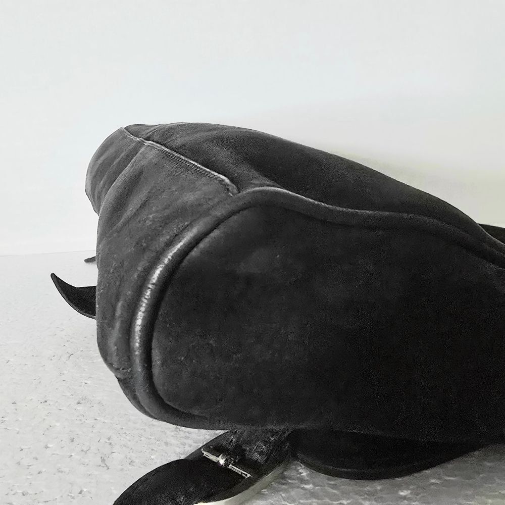 Dolce & Gabbana Black Suede Leather Handbag - Picture 9 of 12